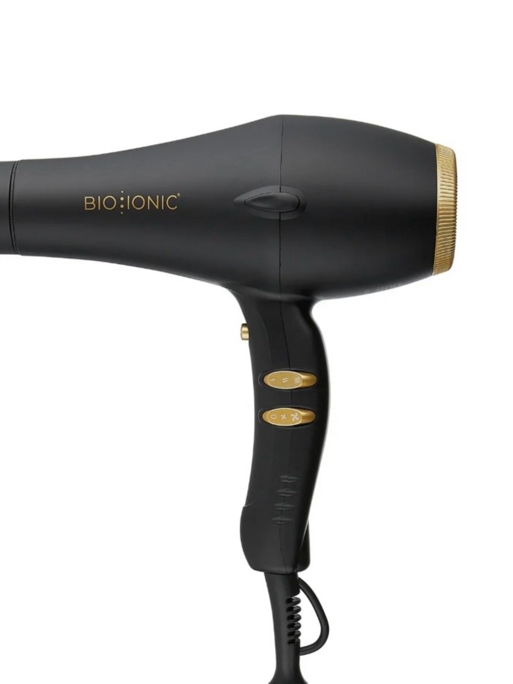 Bio ionic gold pro hair dryer black with gold accents GPT 5600 1875 W